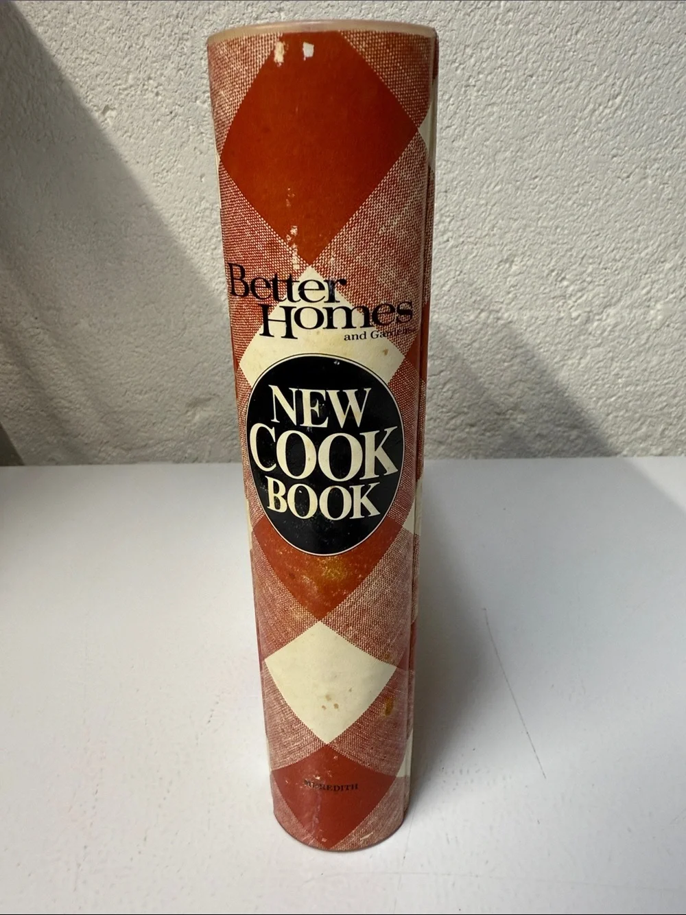 Better Homes And Gardens Cookbook with Red and Cream Checkered Cover